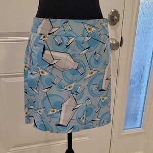 Loudmouth Blue and White Martini Skort